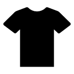 Black T-shirt icon